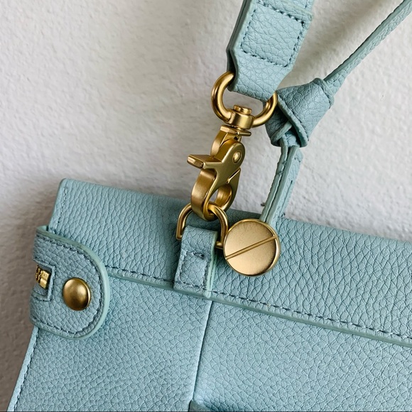 Foley + Corinna Satchel Crossbody Baby Blue Bag - Picture 12 of 16